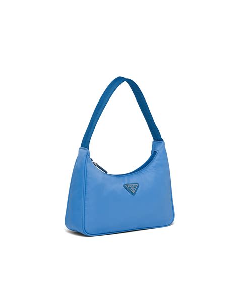 bolso prada azul|Women's Leather and Nylon Bags .